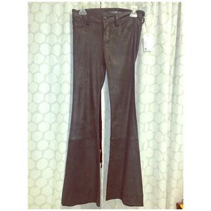 Lamb skin Joes Jeans flare pants